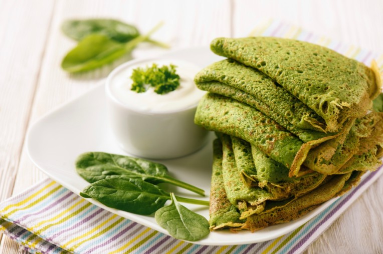 Recipe of wrap with spinach and mung bean - Iyurved