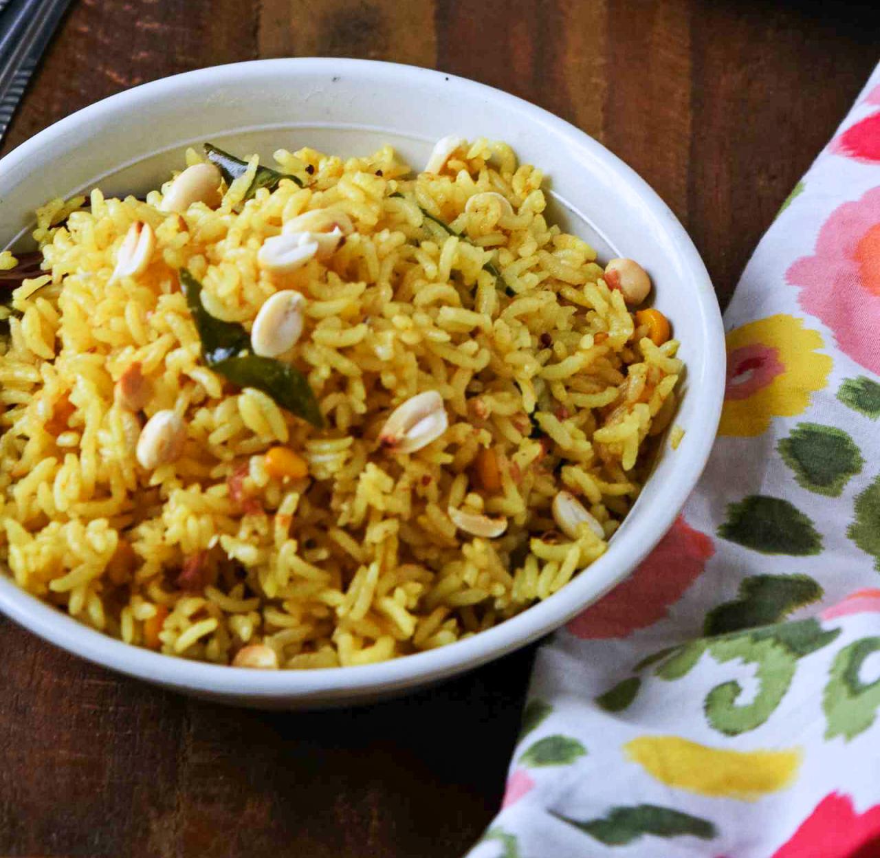 Andhra Style Pulihora Recipe (Spicy & Tangy Tamarind Rice) by Archana's  Kitchen