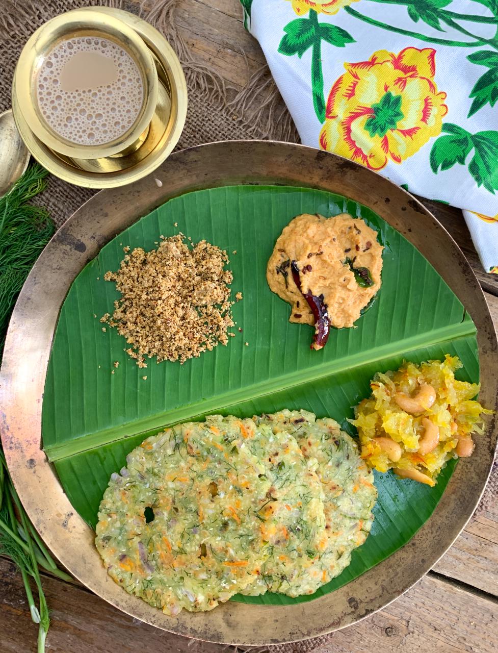 Karnataka Style Breakfast Of Akki Roti, Chutney, Podi And Kashi Halwa For  Your Weekday by Archana's Kitchen