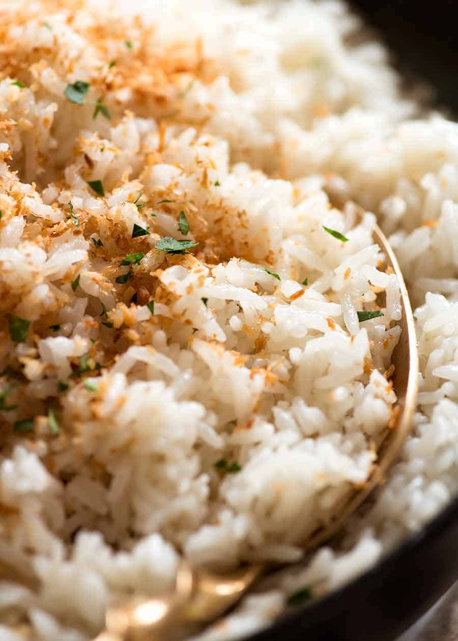 Coconut Rice (fluffy, not gluey!) | RecipeTin Eats