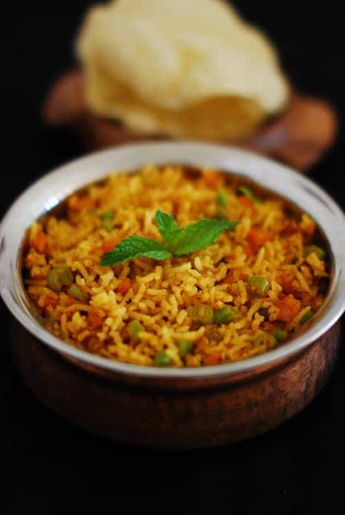 Masala Pulao - A One Pot Spicy Variety Rice Recipe