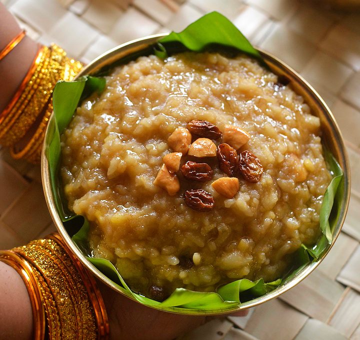 Sweet Pongal Recipe | Sakkarai Pongal Recipe - Sharmis Passions