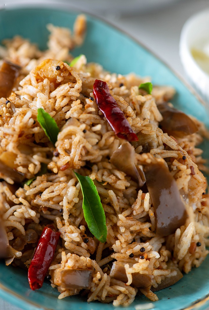 Vangi Bhaat Recipe | Brinjal Rice - My Tasty Curry
