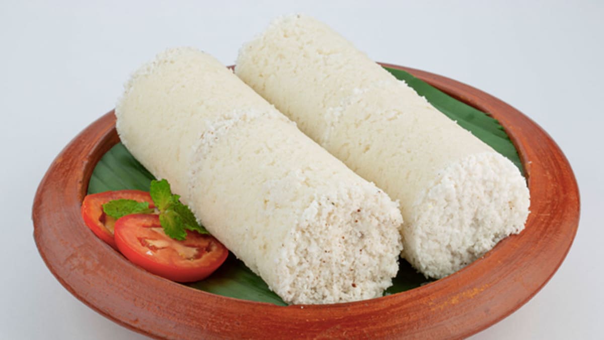 Steps by steps making Puttu Steamed Rice Cakes Layered with Coconut